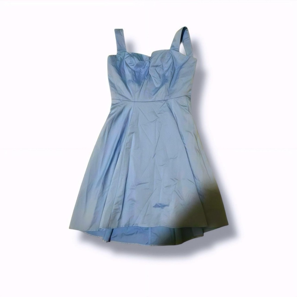 Brand New Women's Vintage 80s Swing Blue Dress - Picture 2 of 3